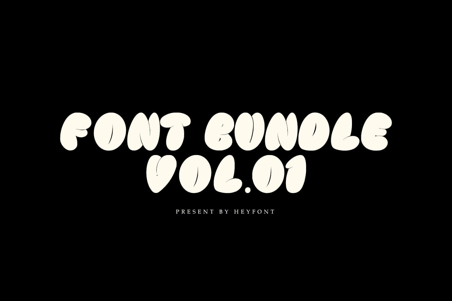 Font Bundle Vol.01 - Heyfonts